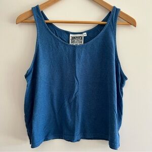 Jungmaven cropped tank Galaxy Blue size Small